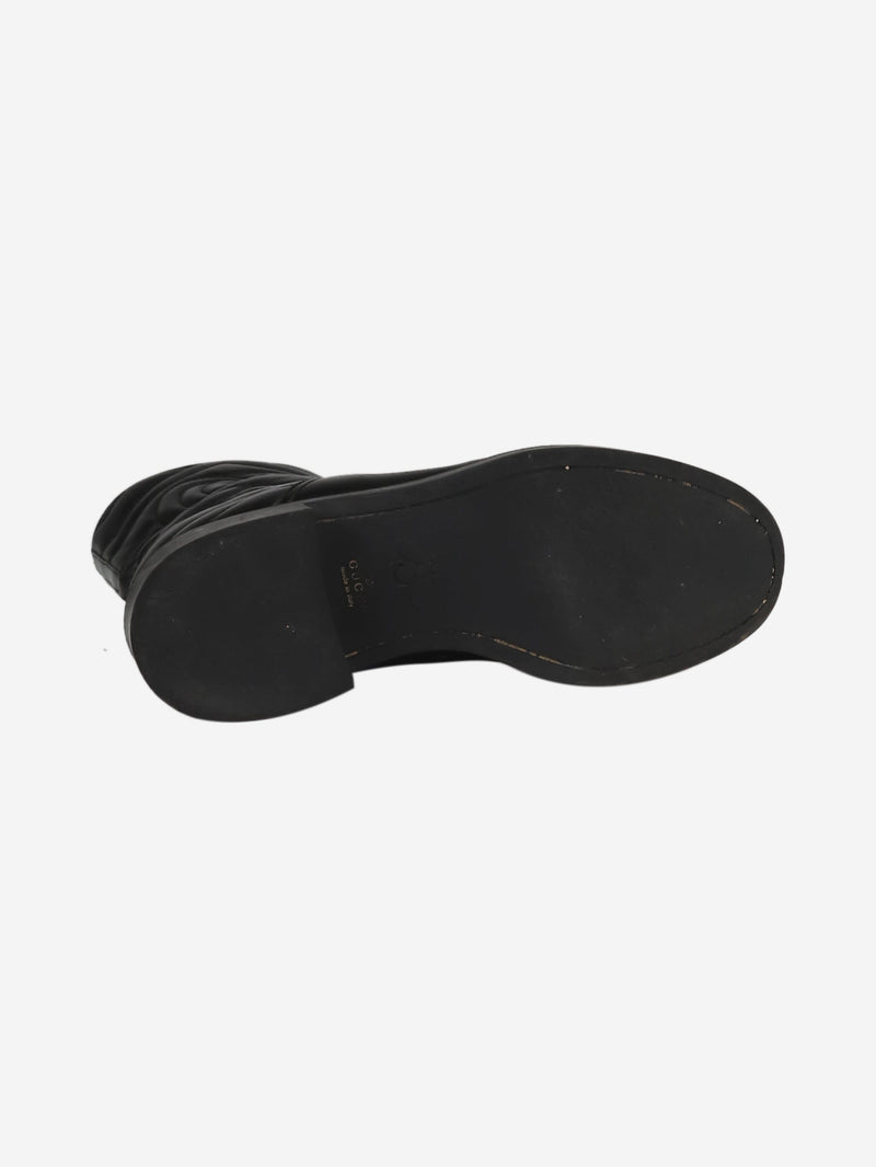Black leather ankle boots - size EU 37.5 Boots Gucci 