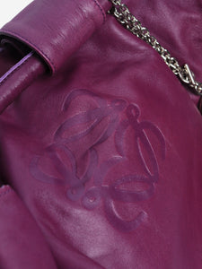 Loewe Purple Nappa Aire Anagram bag