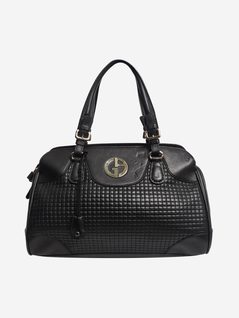 Black quilted shoulder bag Shoulder bags Giorgio Armani 
