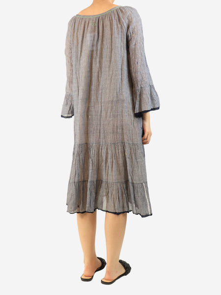 Faded blue sheer tunic - size L alternate image
