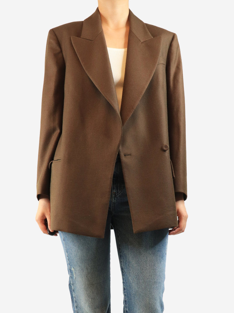 Brown wool blazer - size UK 10 Coats & Jackets Emilia Wickstead 