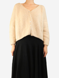 Neutral chunky cardigan - size M Knitwear Album Di Famiglia 