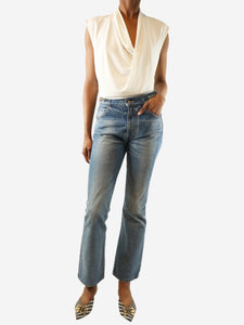 Celine Blue flared jeans - size UK 8