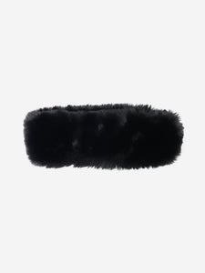 Goldbergh Goldbergh Black faux fur elasticated headband - size