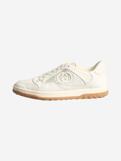 Cream embroidered logo detail trainers - size EU 37 Trainers Gucci 