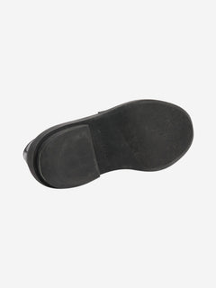 Black chunky leather loafers - size EU 37.5 Flat Shoes Giuseppe Zanotti 
