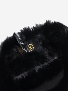 Goldbergh Goldbergh Black faux fur elasticated headband - size