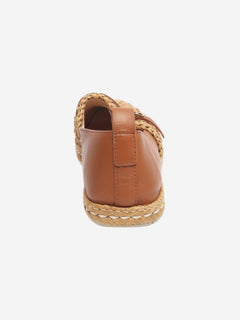 Brown Raffia gomma espadrilles - size EU 38.5 Flat Shoes Tod's 
