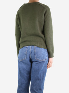 Kujten Green cashmere jumper - size S