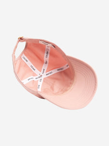 Celine Pink logo cap - size L