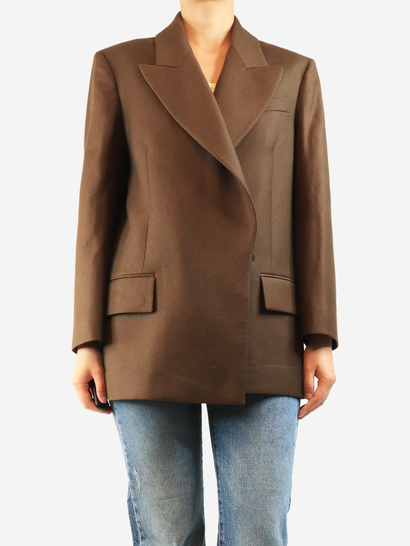 Brown wool blazer - size UK 10 Coats & Jackets Emilia Wickstead 
