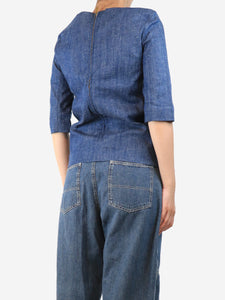 Celine Blue denim top - size UK 8