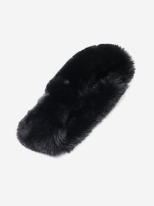 Goldbergh Goldbergh Black faux fur elasticated headband - size