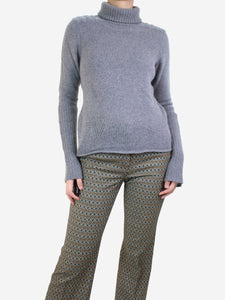 Zadig & Voltaire Grey cashmere roll-neck sweater - size S