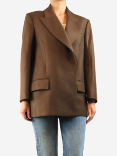 Brown wool blazer - size UK 10 Coats & Jackets Emilia Wickstead 