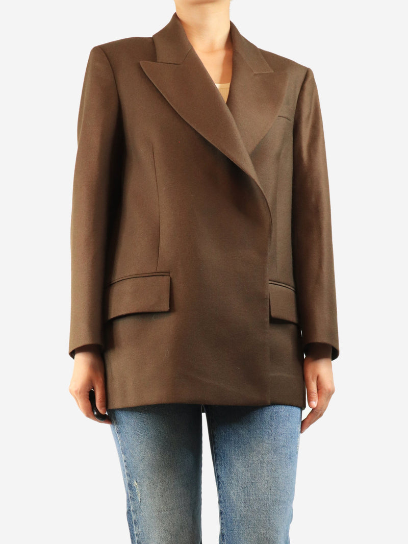 Brown wool blazer - size UK 10 Coats & Jackets Emilia Wickstead 