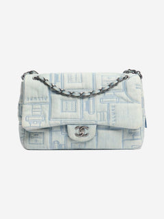 Blue 2016 jumbo denim perfume Classic Single Flap bag Shoulder bags Chanel 