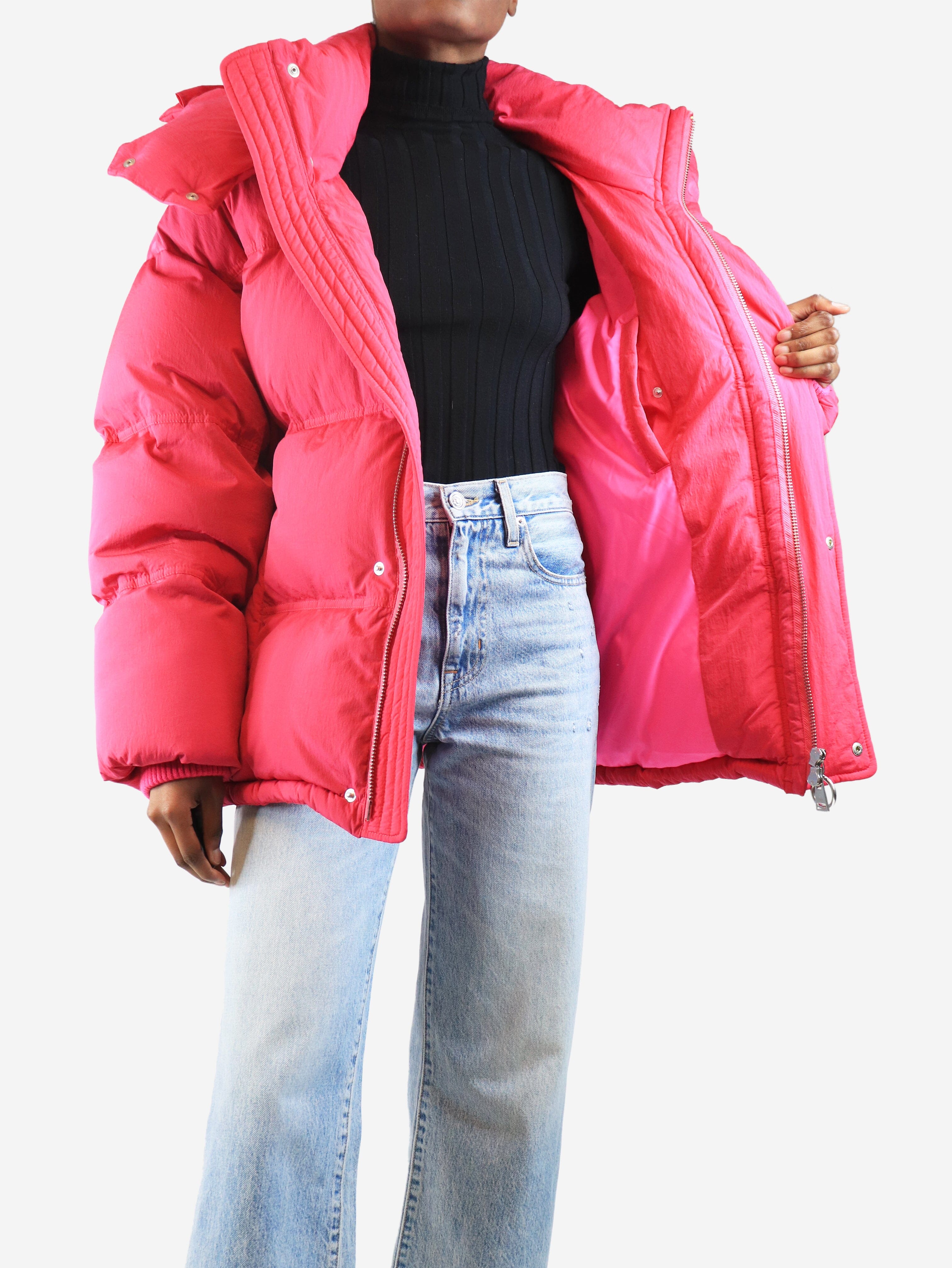 Pink hooded puffer coat - size XS Coats & Jackets ami 
