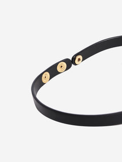 Black leather chocker Necklaces Salvatore Ferragamo 