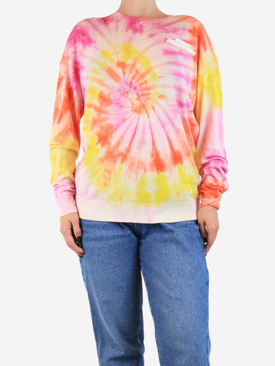 Multicolour tie-dyed wool sweater - size UK 10 Knitwear Stella McCartney 