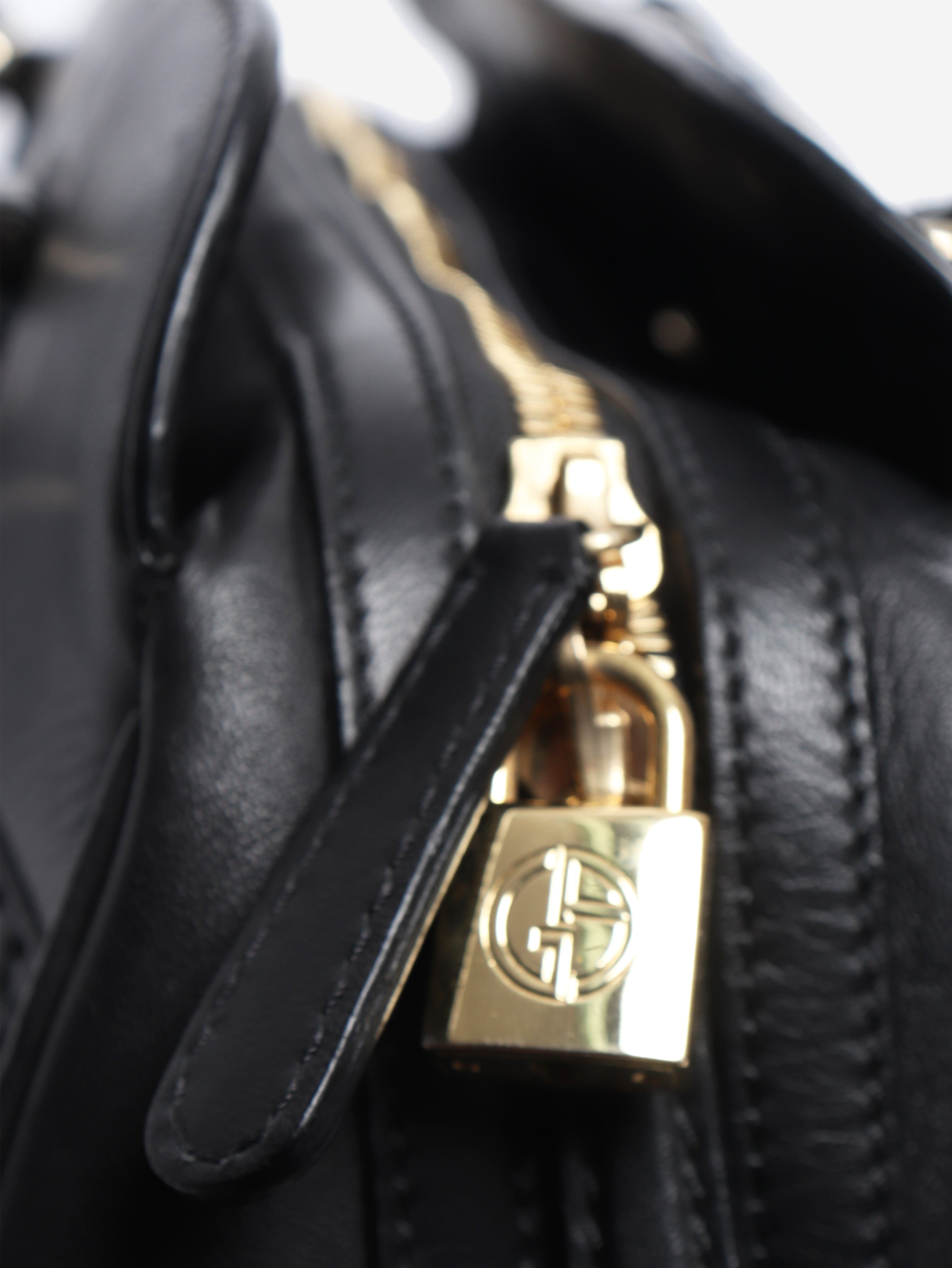 Black quilted shoulder bag Shoulder bags Giorgio Armani 