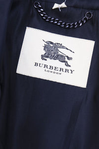 Burberry Black silk-blend trench coat - size UK 10