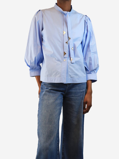 Light blue cotton shirt - size UK 6 Tops Louis Vuitton 