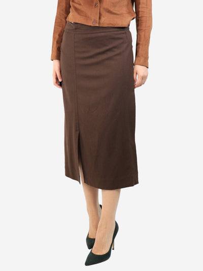 Brown wrap skirt - size UK 10 Skirts Vince 