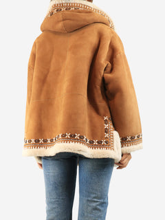 Brown Valley shearling coat - One size