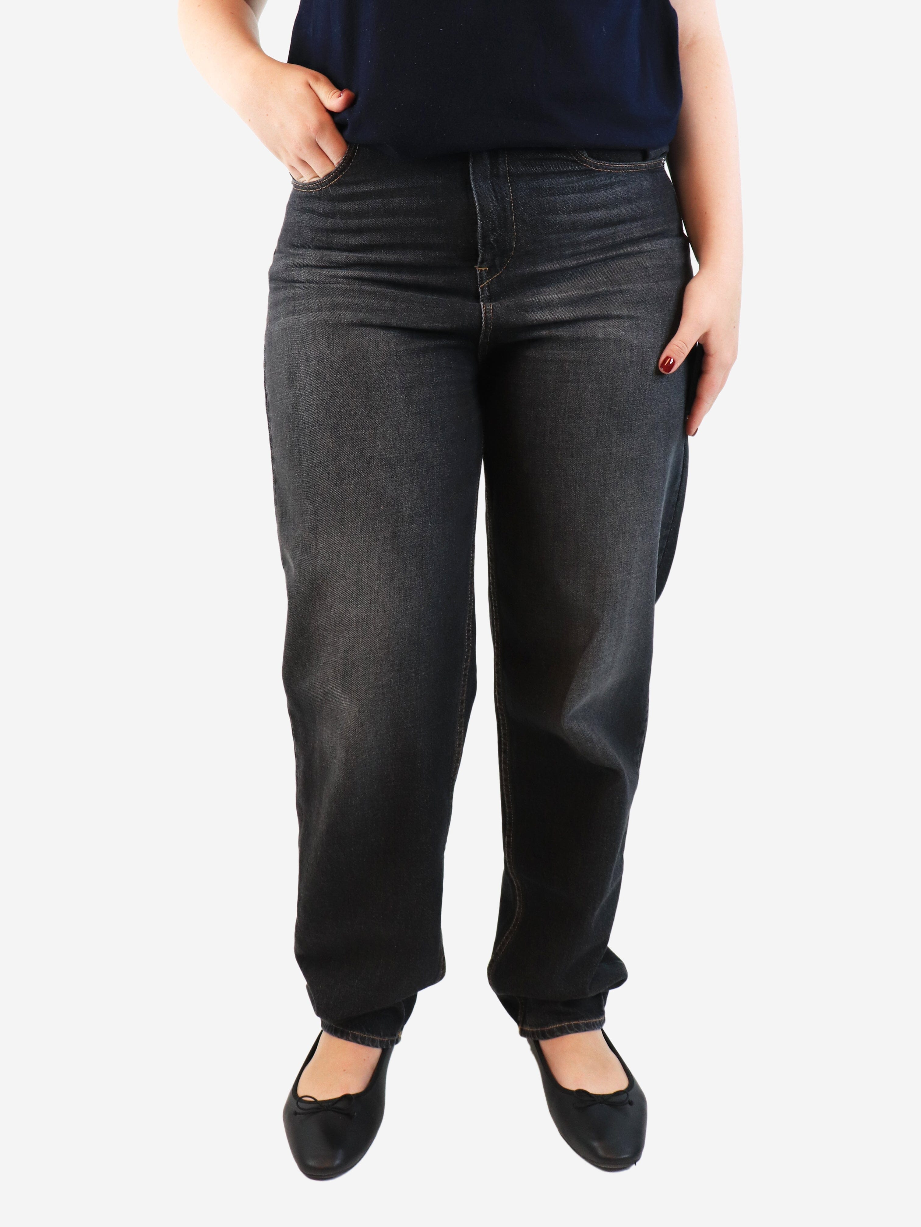 Grey straight-leg jeans - size UK 14 Trousers Isabel Marant Etoile 