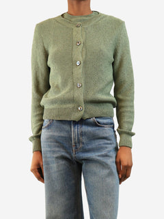 Green sequin knit top and cardigan set - size UK 8 Sets Divine Cashmere 