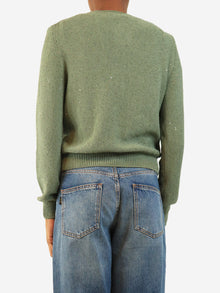 Green sequin knit top and cardigan set - size UK 8 Sets Divine Cashmere 
