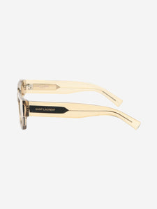 Saint Laurent Yellow transparent sunglasses