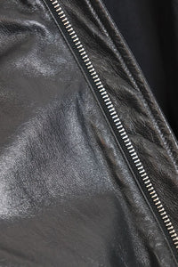 Celine Black lambskin hooded jacket - UK 12