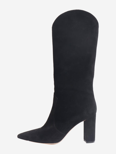 Black suede boots - size EU 41 Boots Gianvito Rossi 