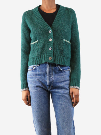 Green alpaca-blend cardigan - size XS Knitwear Brora 
