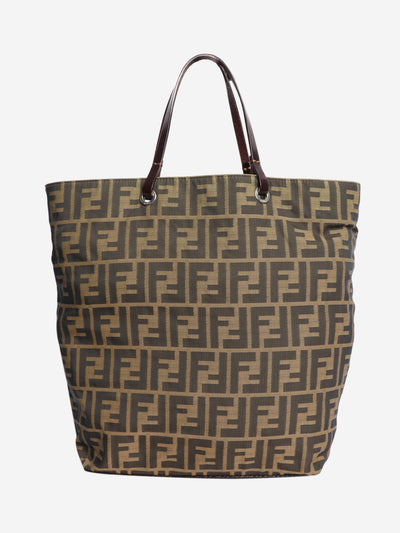 Brown Zucca canvas mini tote bag Tote Bags Fendi 