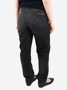 Isabel Marant Etoile Grey straight-leg jeans - size UK 14
