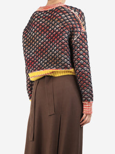 Missoni Black and red cropped cardigan - size S