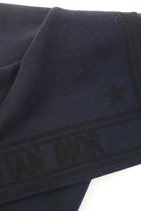 Christian Dior Navy wool bomber jacket - size UK 8