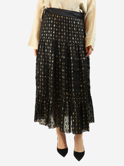 Black Suki midi skirt - size UK 12 Skirts Temperley 