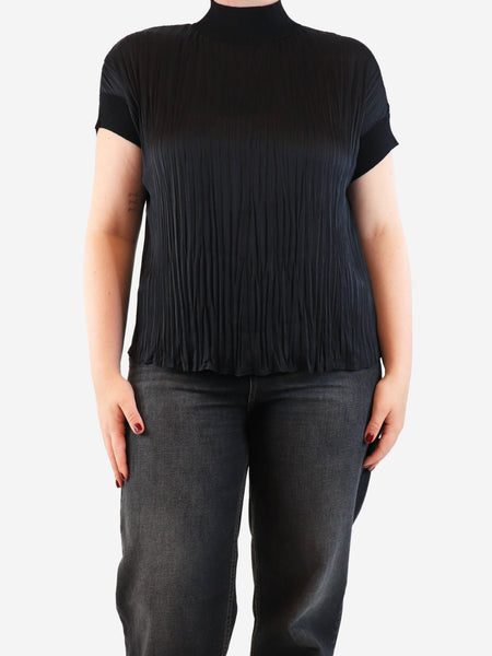 Black plisse top - size M product image