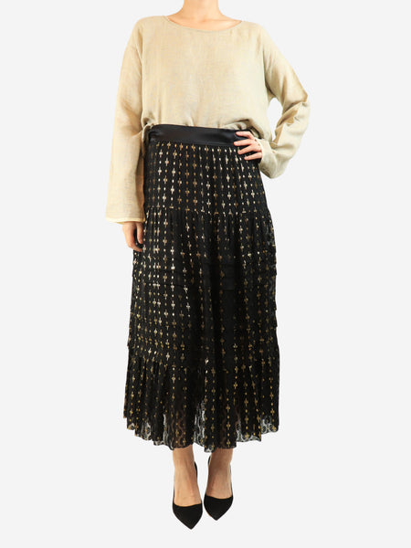 Black Suki midi skirt - size UK 12 alternate image