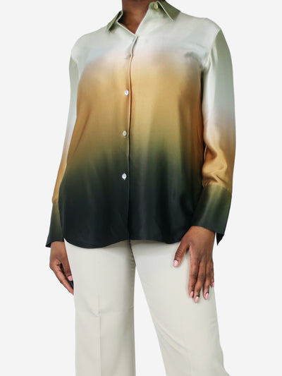 Multicoloured silk ombre shirt - size M Tops Vince 