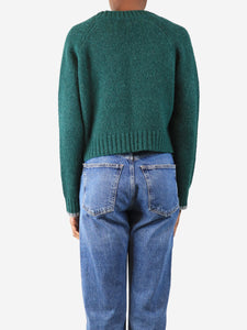 Brora Green alpaca-blend cardigan - size XS