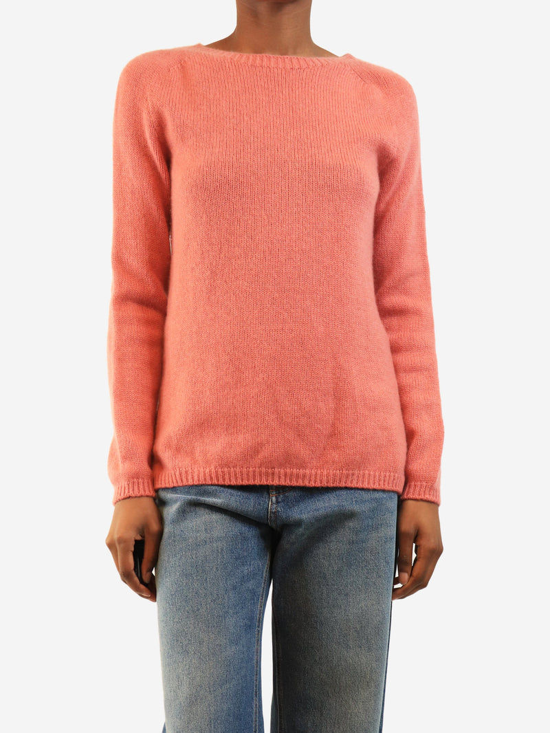 Pink cashmere jumper - size UK 8 Knitwear 'S Max Mara 