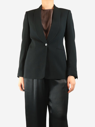 Black fitted blazer - size UK 10