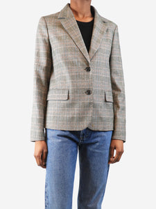 Bonpoint Grey check jacket - size UK 6