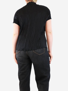Vince Black plisse top - size M