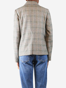 Bonpoint Grey check jacket - size UK 6